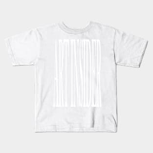 ART INSIDER V.3 (white print) Kids T-Shirt